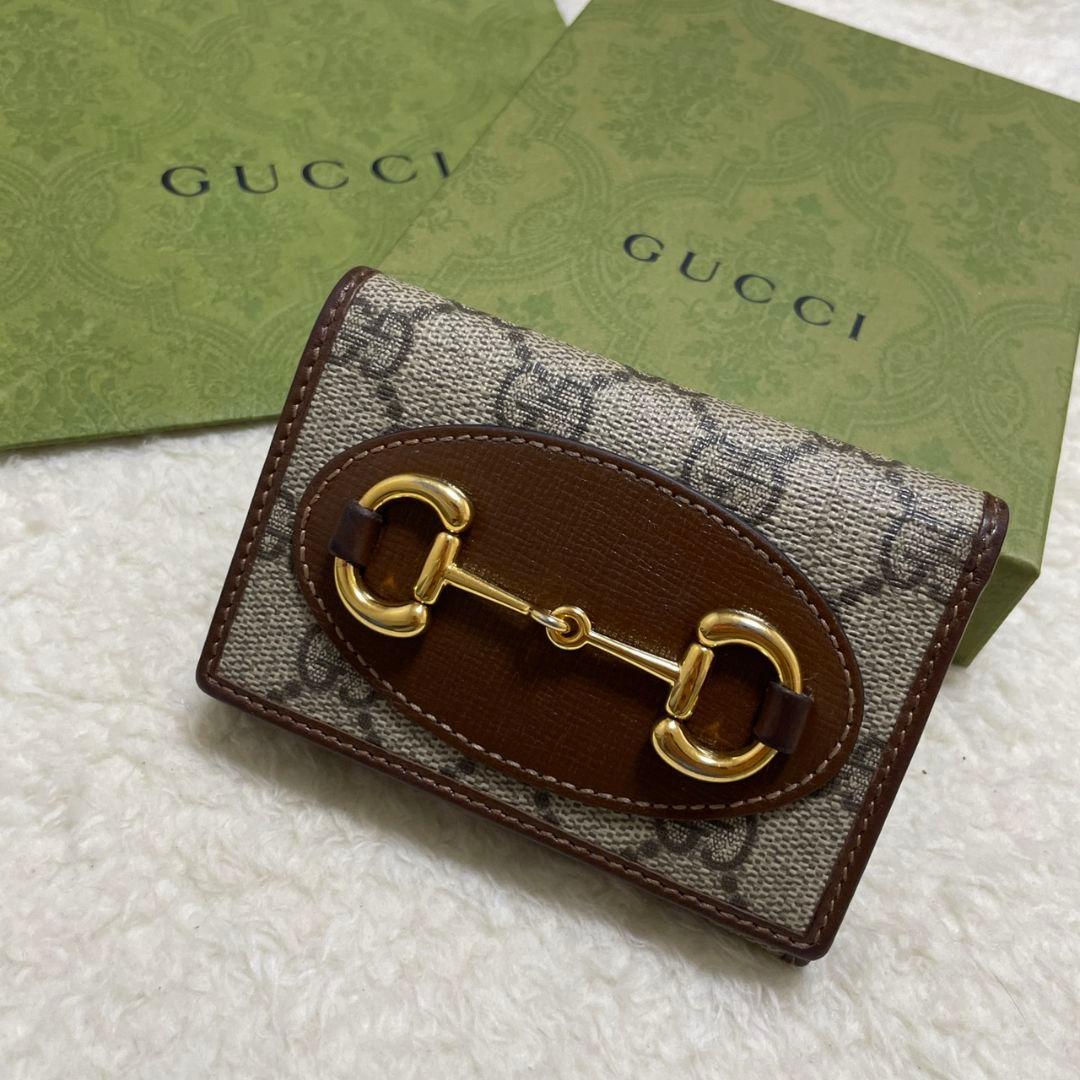 GUCCI　グッチ　折り財布　ホースビット　　美品❗