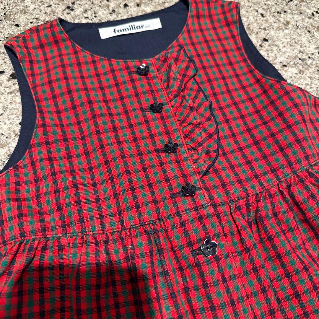 Moe　familiar ノースリーブワンピース 100cm