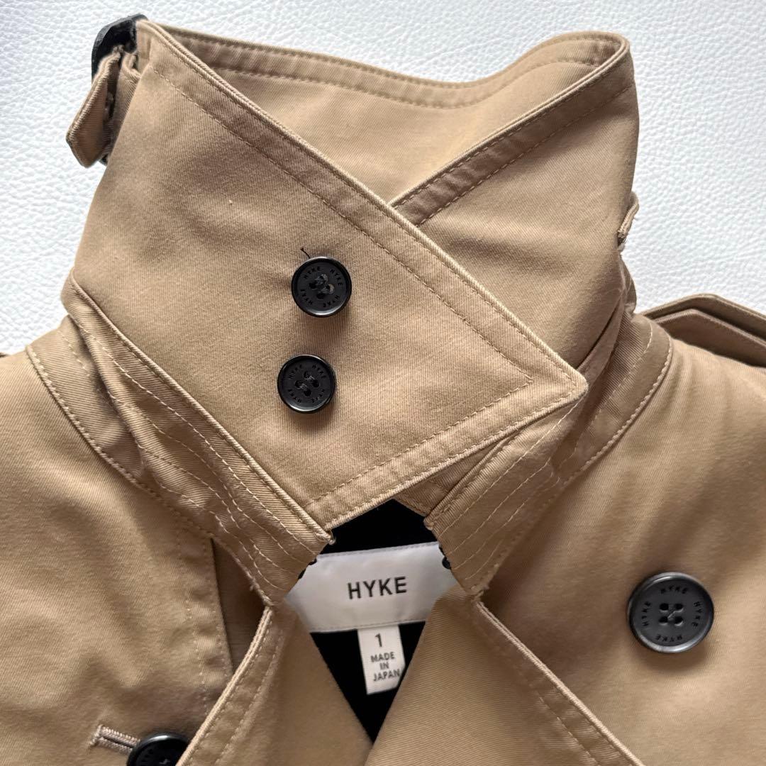MEI 様！HYKE トレンチコート ライナー ベルト付 ロゴボタン　サイズ1