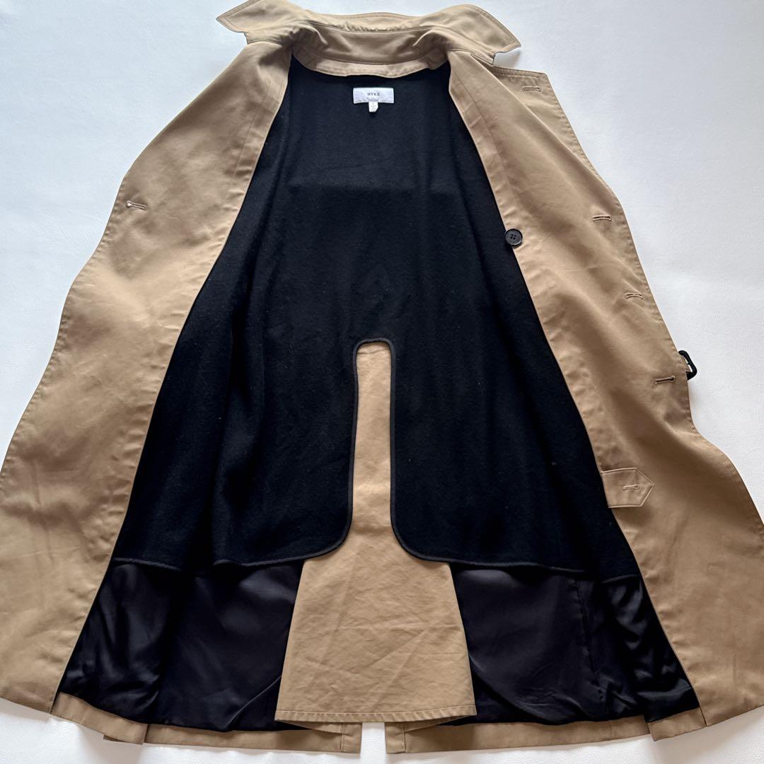 MEI 様！HYKE トレンチコート ライナー ベルト付 ロゴボタン　サイズ1