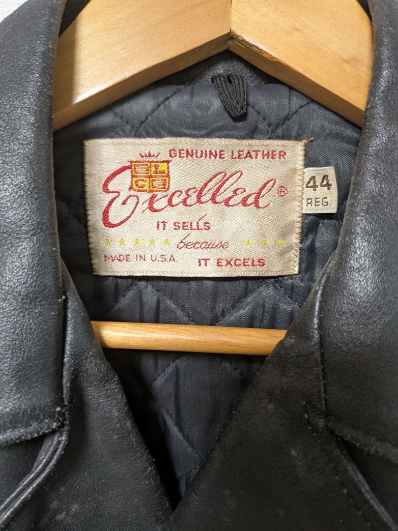 ヴィンテージ ライダースジャケット 44 Excelled