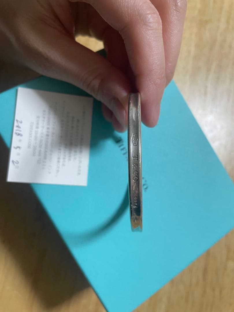 Tiffany & Co. バングルシルバー925 183ロゴ刻印 メンズ