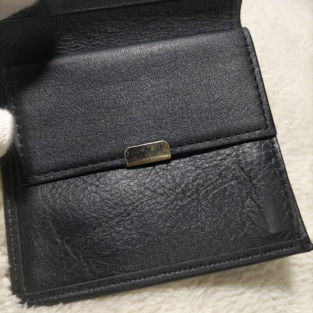 皇居　皇室　限定　折り財布　本革　黒