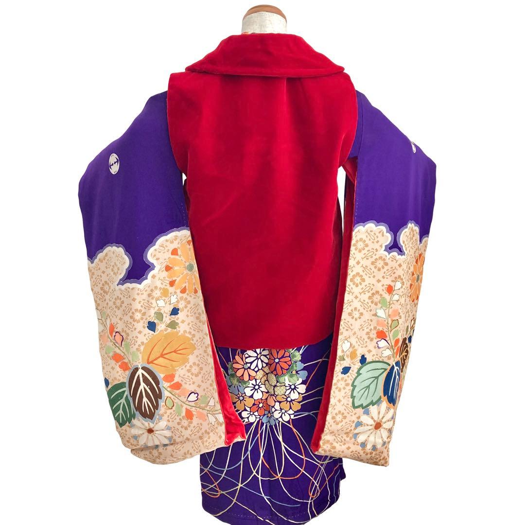 ★レトロ　アンティーク　女の子供着物　七五三　大正ロマン　3歳