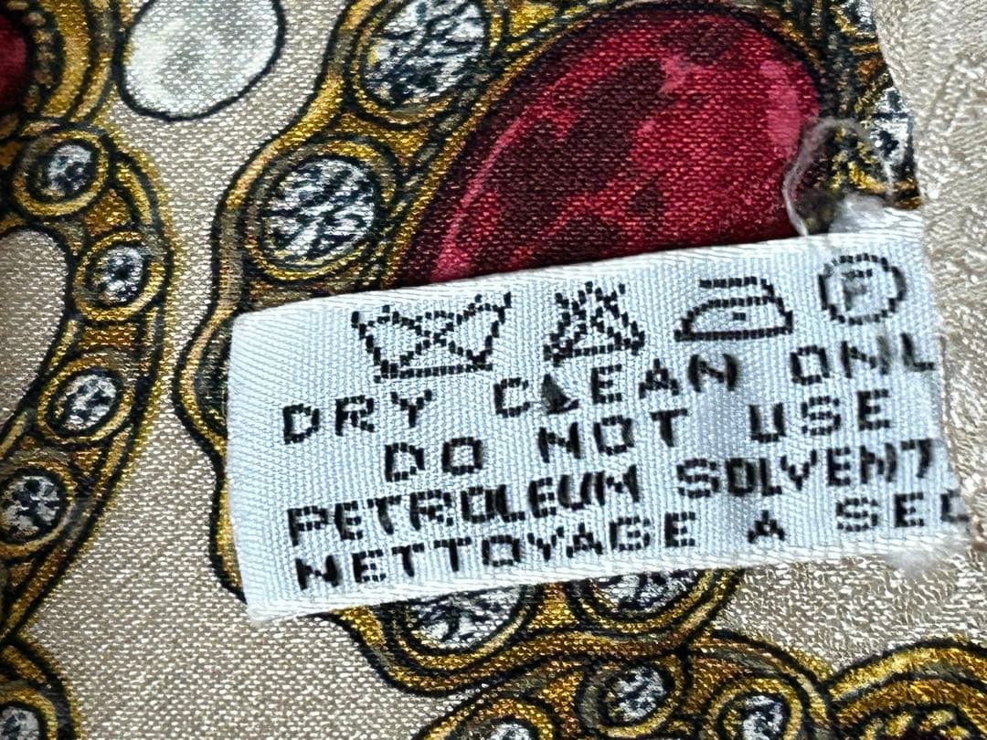 8j122 シャネル スカーフ グリポネ 宝飾柄 ヴィンテージ シルク