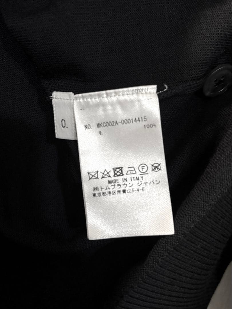THOM BROWNE 4bar クラシックカーディガン 0