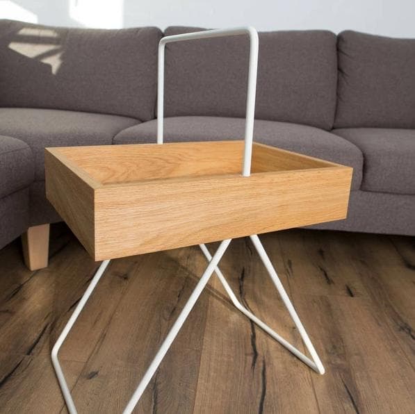 サイドバイサイド40101サイドテ ーブル木製北欧デザイン天然木ドイツ製