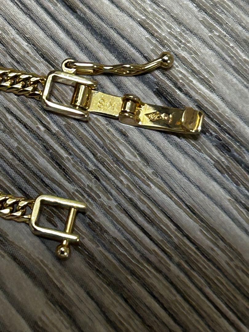 18金 6面W 喜平ネックレス 45cm 9.2g