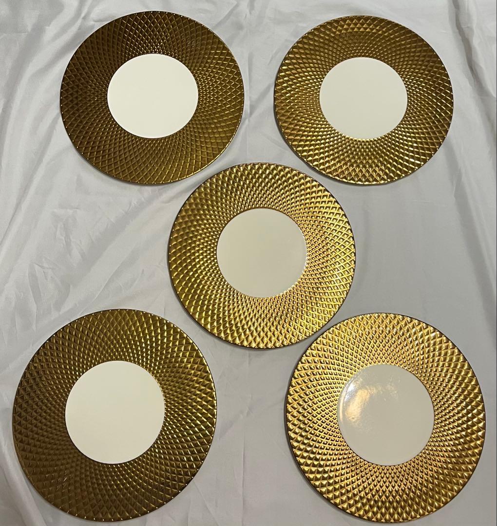 食器 お皿 ルザーン コルレオニス ゴールド 5枚セット プレート 食器