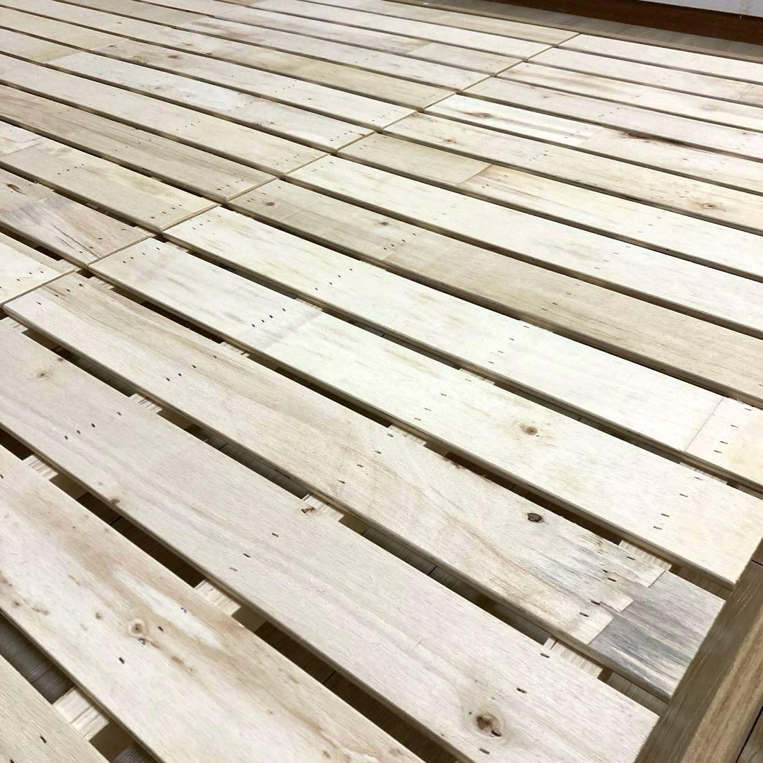 【自社配送エリア限定販売】Camilleデザインすのこダブルサイズベッドフレーム