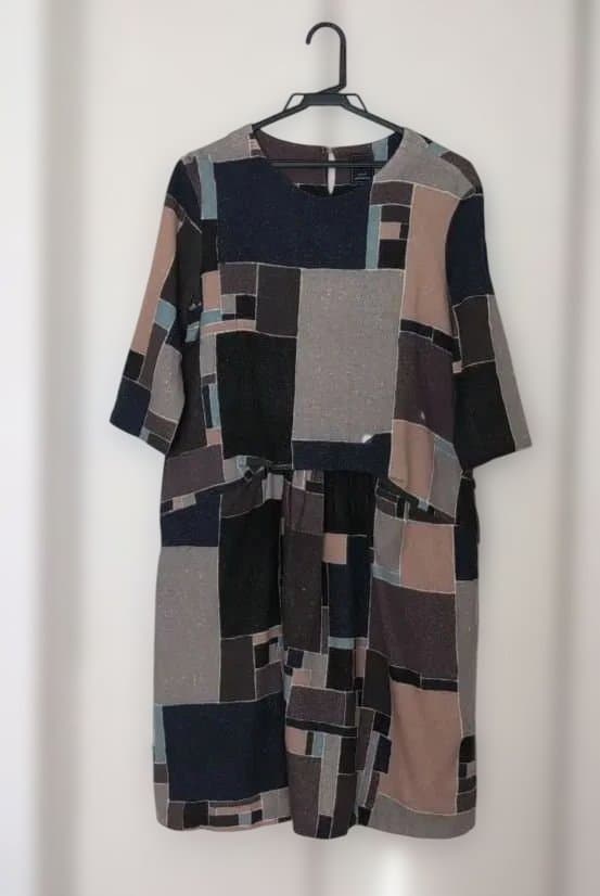 ミナペルホネン　カシミア ワンピース 7分袖