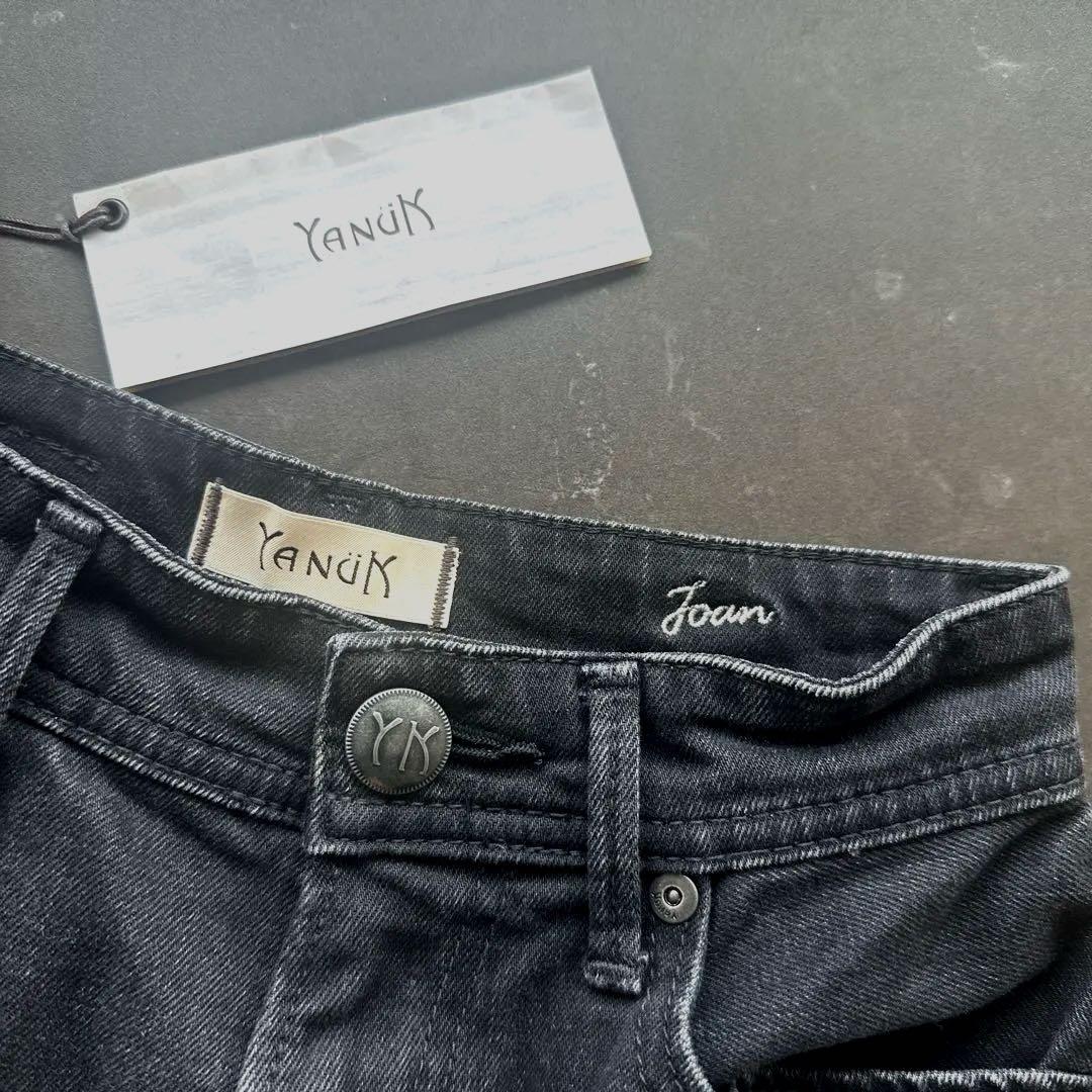 YANUK ヤヌーク ルーズストレート JOAN ブラック OBK 21インチ