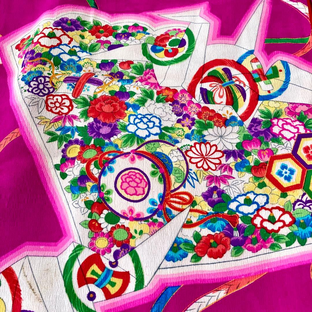 3歳　アンティーク　女の子　子供着物　七五三