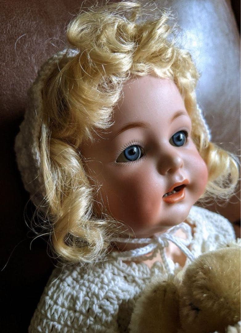 S&H122 上下歯・舌有りのレアベビービスクドール