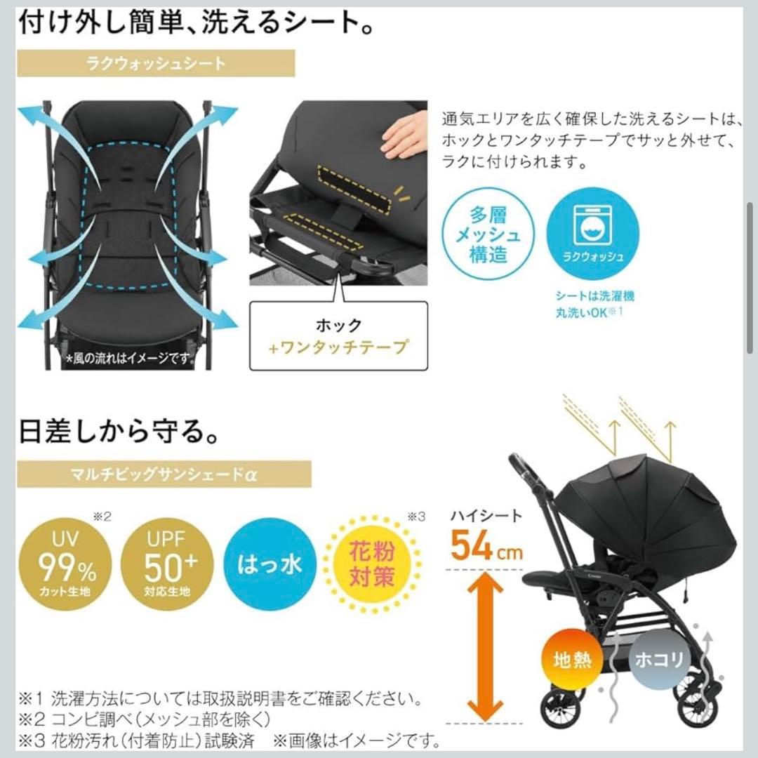 【超美品（使用４回）】コンビ ベビーカー　THE S Go エッグショック