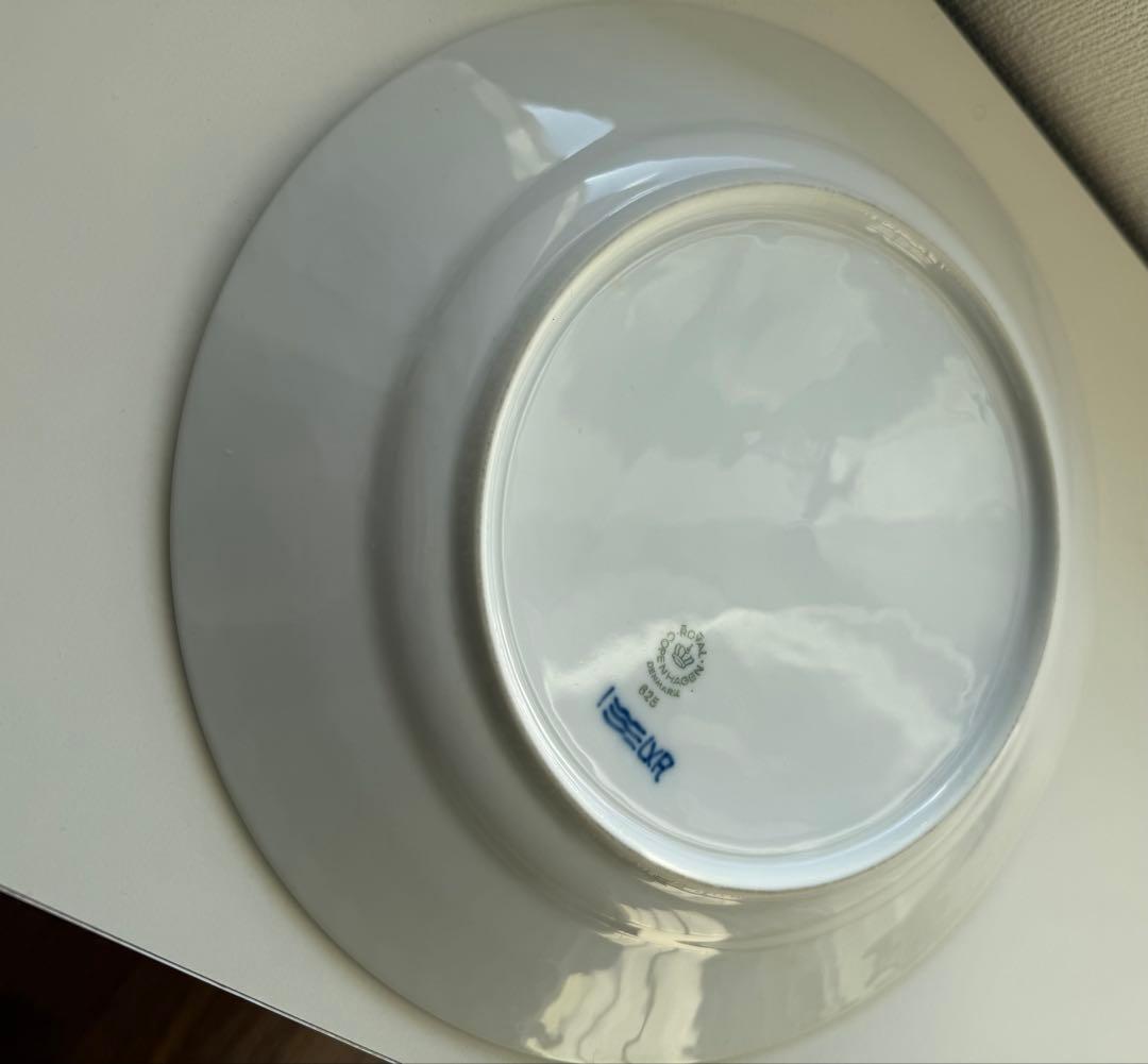 ロイヤルコペンハーゲン　ブルーフルーテッド　ハーフレース　プレート　大皿