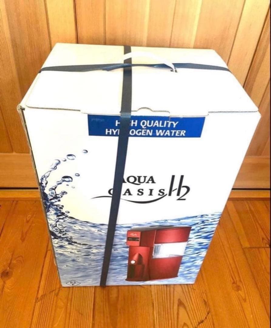新品　アクアオアシス　H2 水素水生成器　水素水生成器　レッド　赤　送料無料