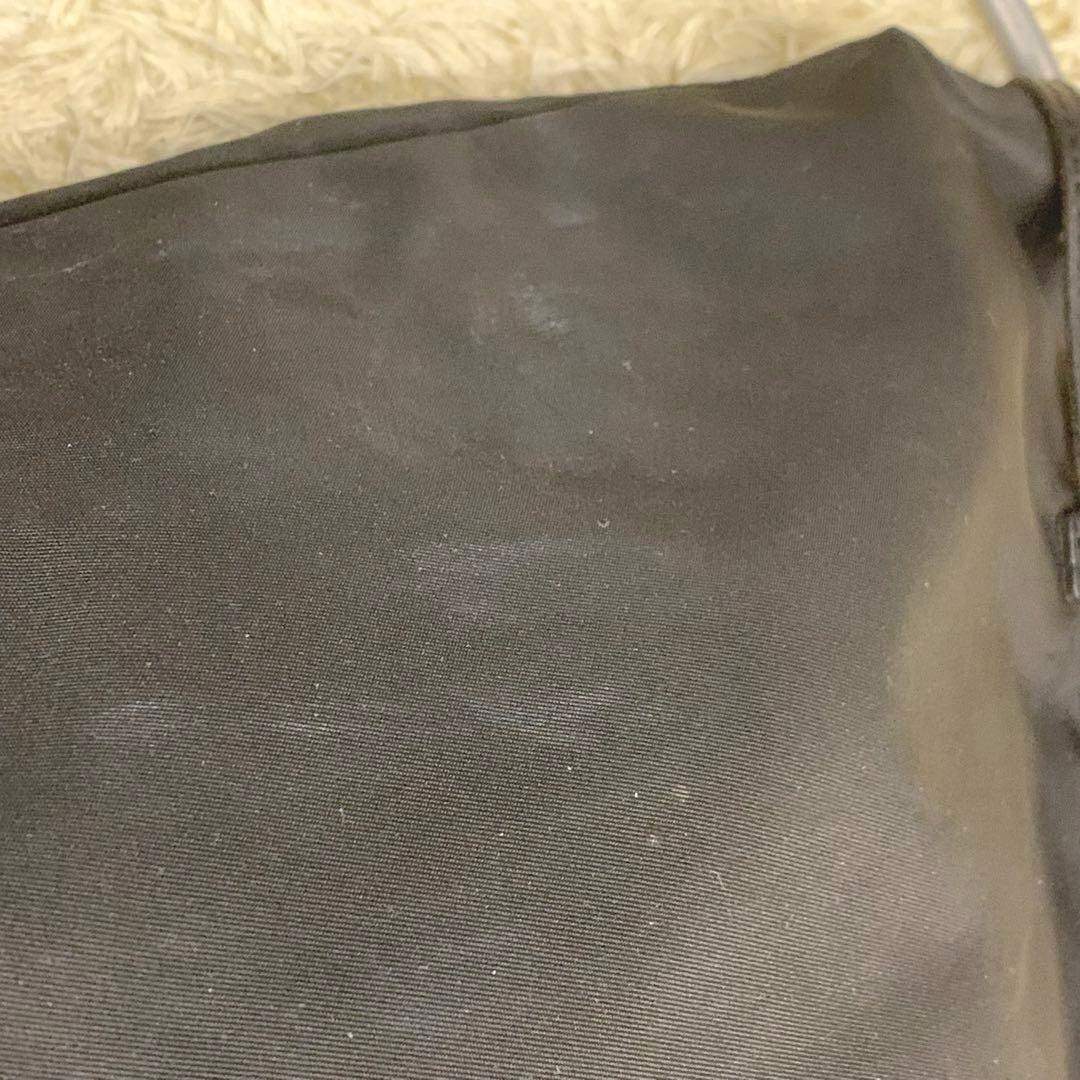 美品✨フェリージ トートバッグ 巾着 ナイロン レザー ブラック