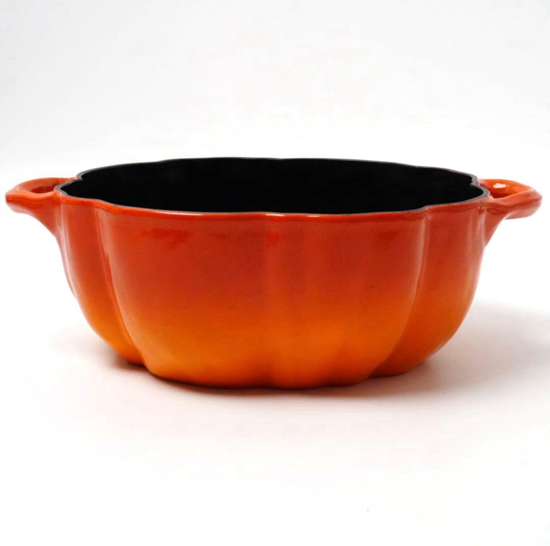 希少⭐︎ストウブ staub ココット パンプキン　オレンジ　24cm ビンテージ