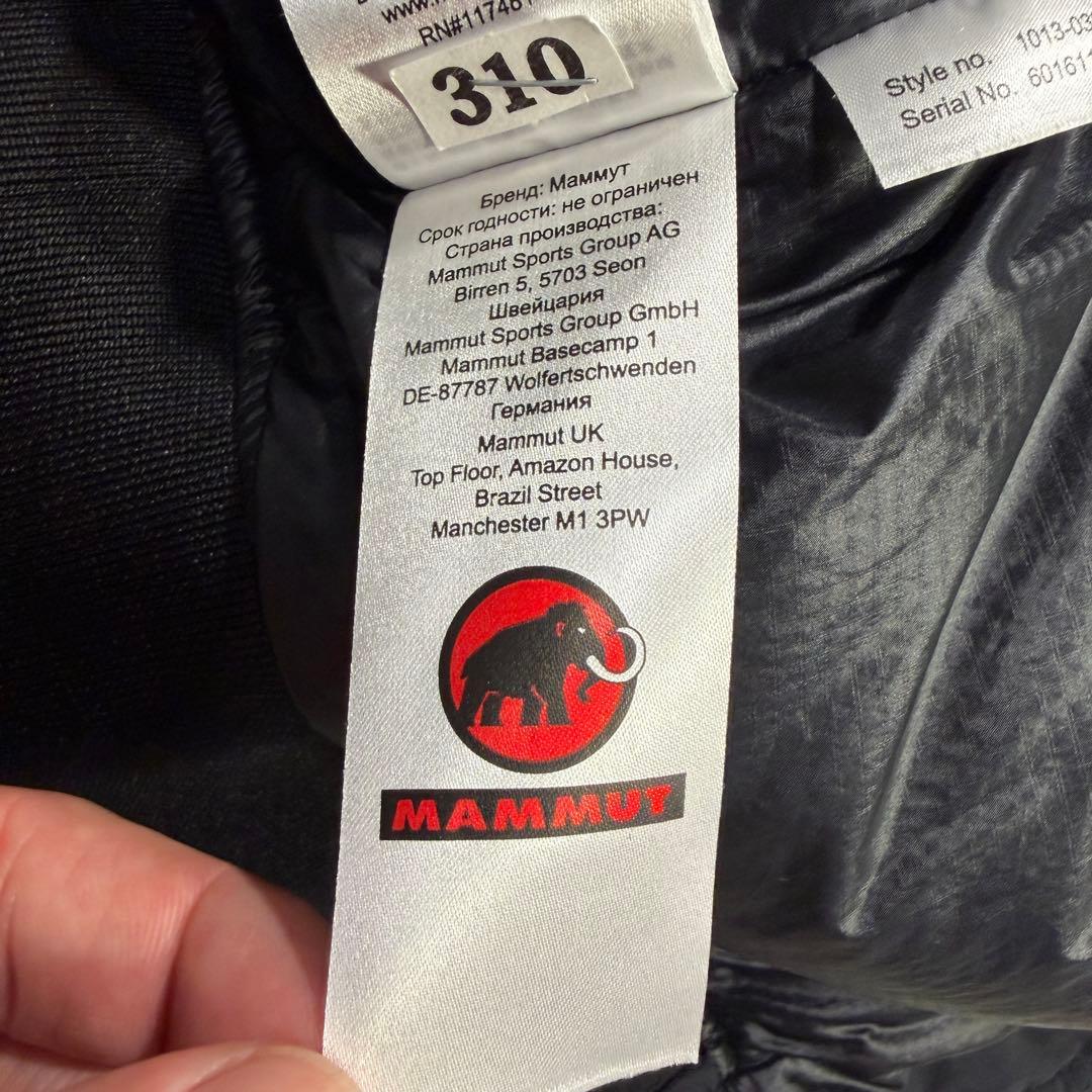 マムート　MA-1 XLサイズ 1013-03020 ボンバージャケット　黒