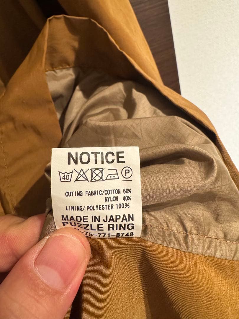 SASSAFRAS(ササフラス)/ステンカラーコート