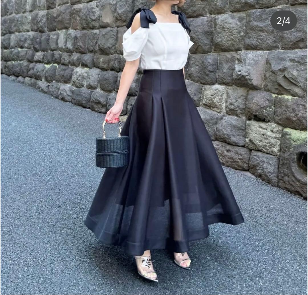 cygne シーニュ Cienne リボン付トップス 1 新品未使用タグ付