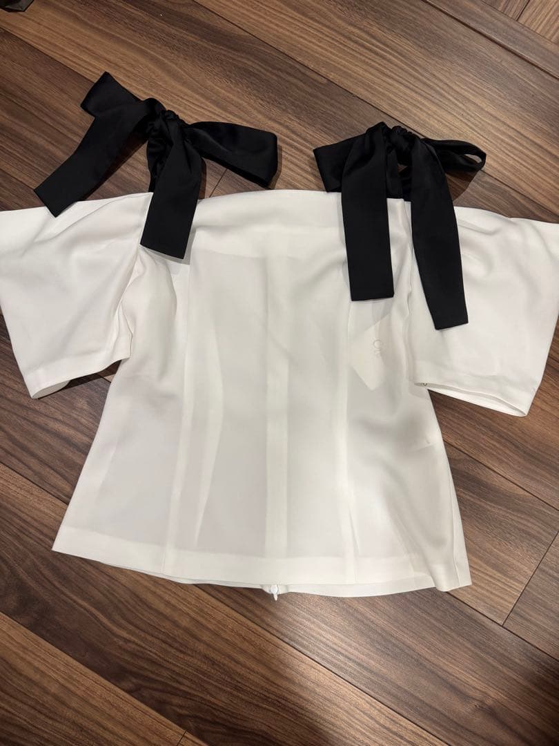 cygne シーニュ Cienne リボン付トップス 1 新品未使用タグ付
