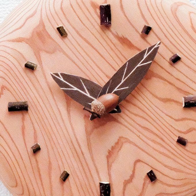 木の電波時計（M1757）