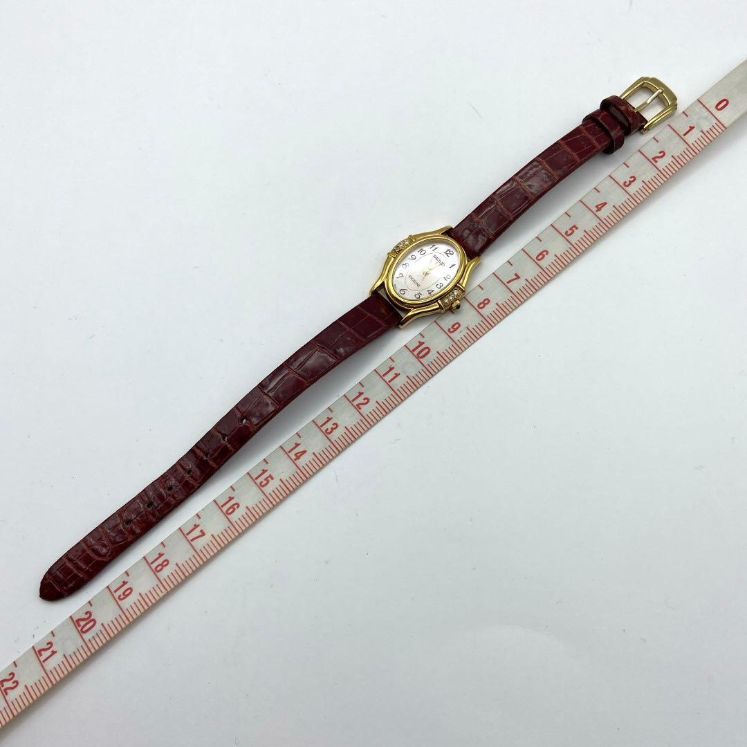 セイコー エクセリーヌ 1F21-5F50 6Pゴールド シェル文字盤 稼動品