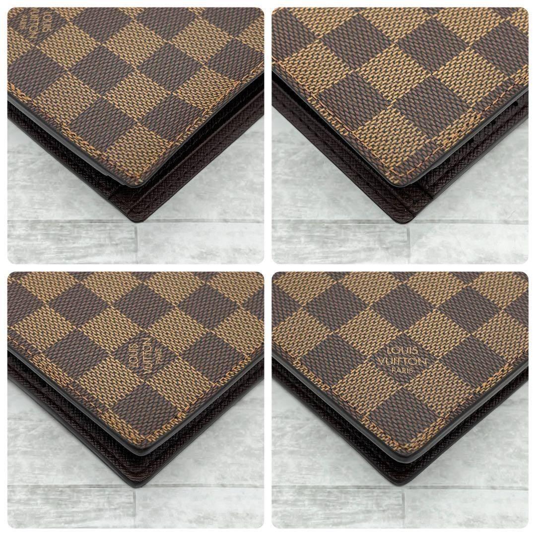 ★極上美品★ルイヴィトン　二つ折り　ダミエ　ポルトフォイユ　マルコ　カード４枚②