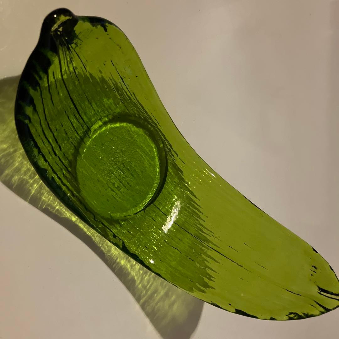 月型笹皿　ガラス皿　5脚