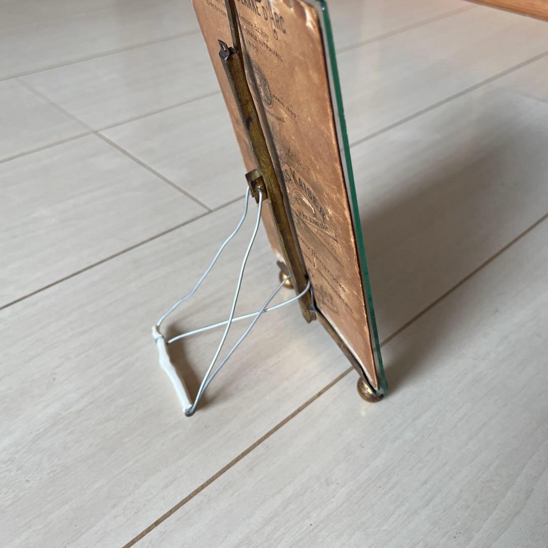 フランスアンティーク フォトフレーム　ガーランド装飾　フォトカード