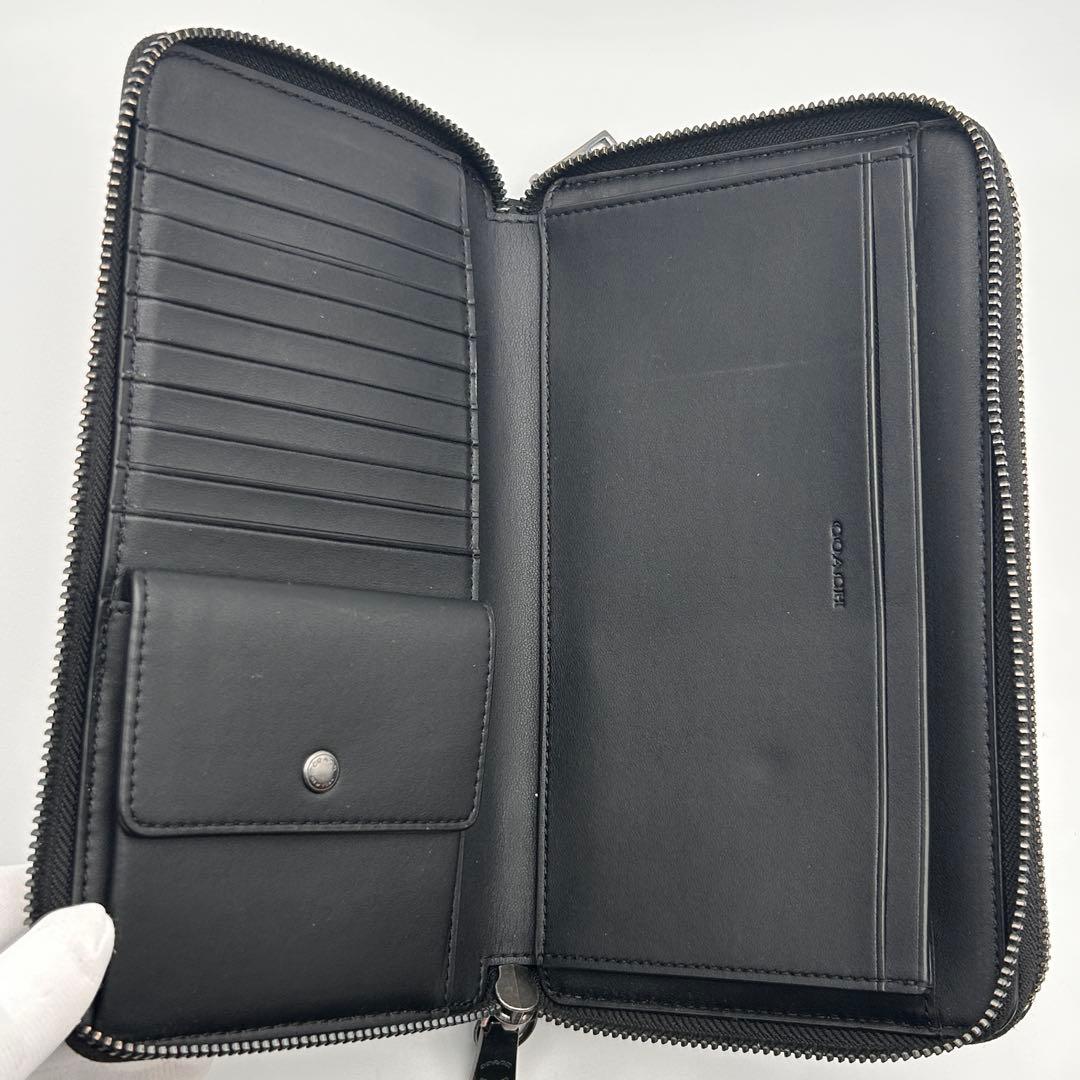 ✨大人気！レア✨ COACH 長財布 オーガナイザー ブラック クラッチバッグ