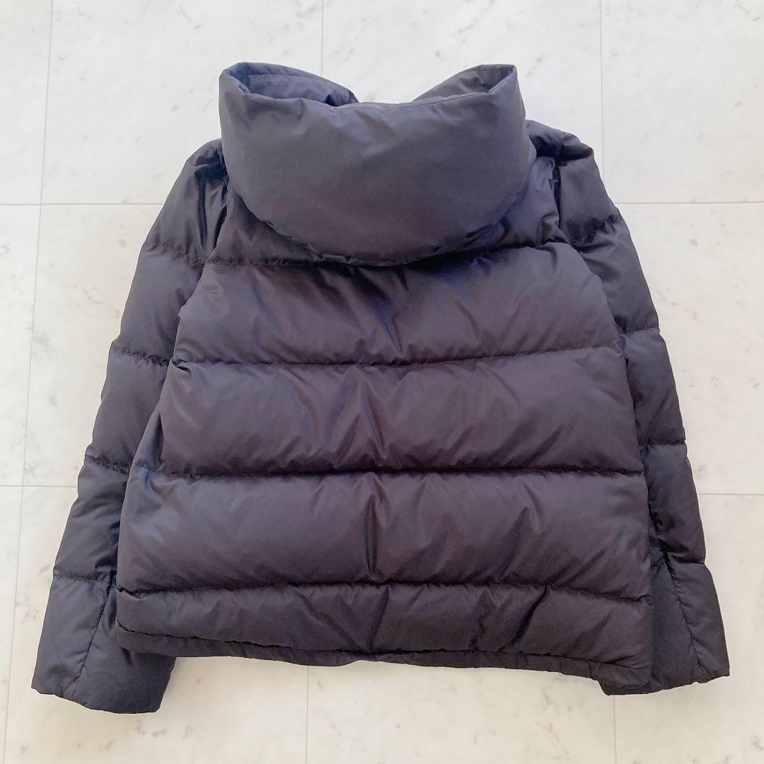 美品　スローブイエナ　ショールフードショートダウンコート　ブラック　36