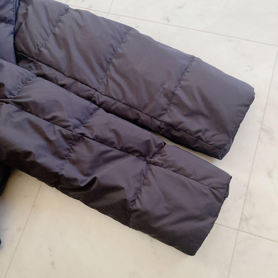 美品　スローブイエナ　ショールフードショートダウンコート　ブラック　36