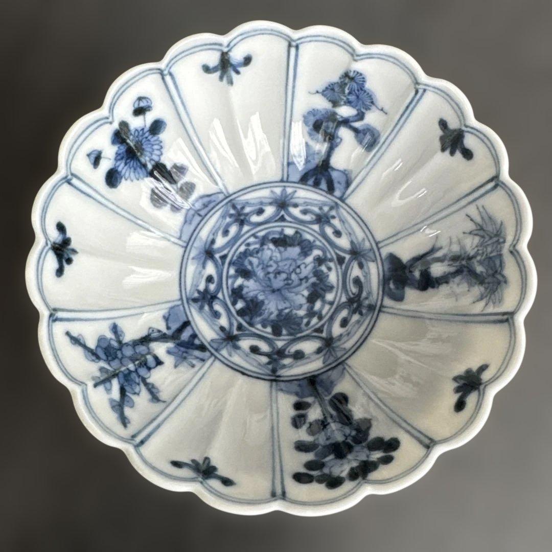 ✨美品✨ 【山本長左】 小付 吉祥樹花文 3客セット