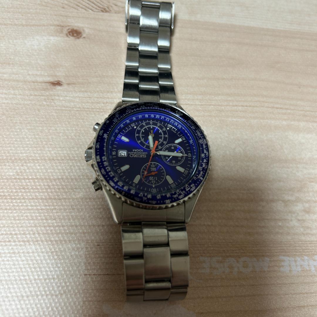 ruuu　SEIKO クロノグラフ 100M 防水