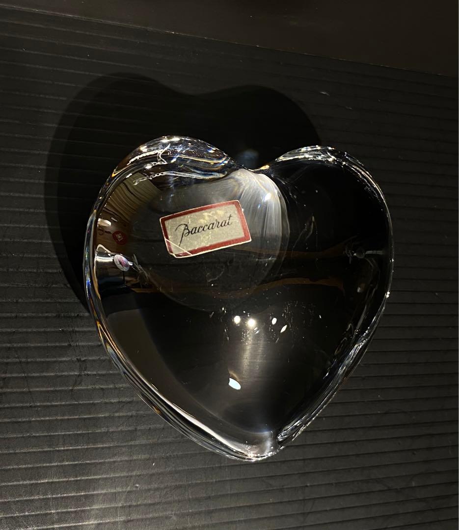 Baccarat 『アモールハート❤️』クリスタル ハート型ペーパーウェイト