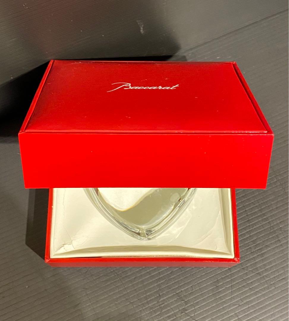 Baccarat 『アモールハート❤️』クリスタル ハート型ペーパーウェイト