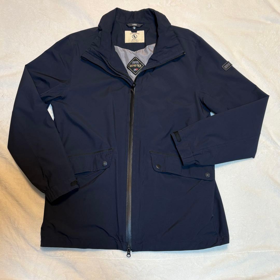 AIGLE エーグル GORE-TEX ステンカラーコート L 紺