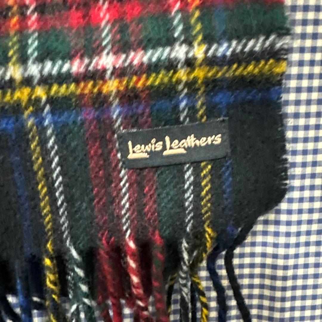 ルイスレザー　タータンチェックマフラー　Stewart 