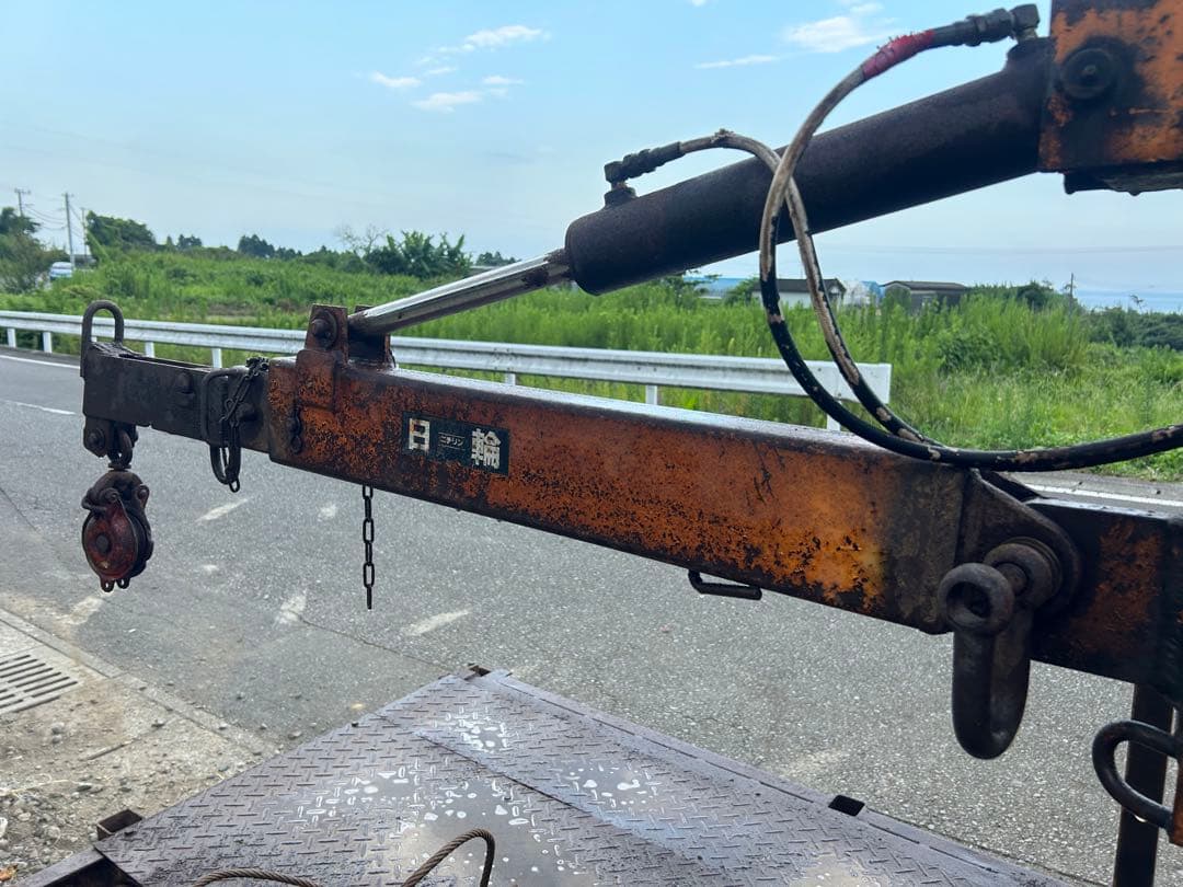 宮崎　日輪　林内車 ウインチ　ディーゼル　10馬力　集材機 木材運搬車　動画あり