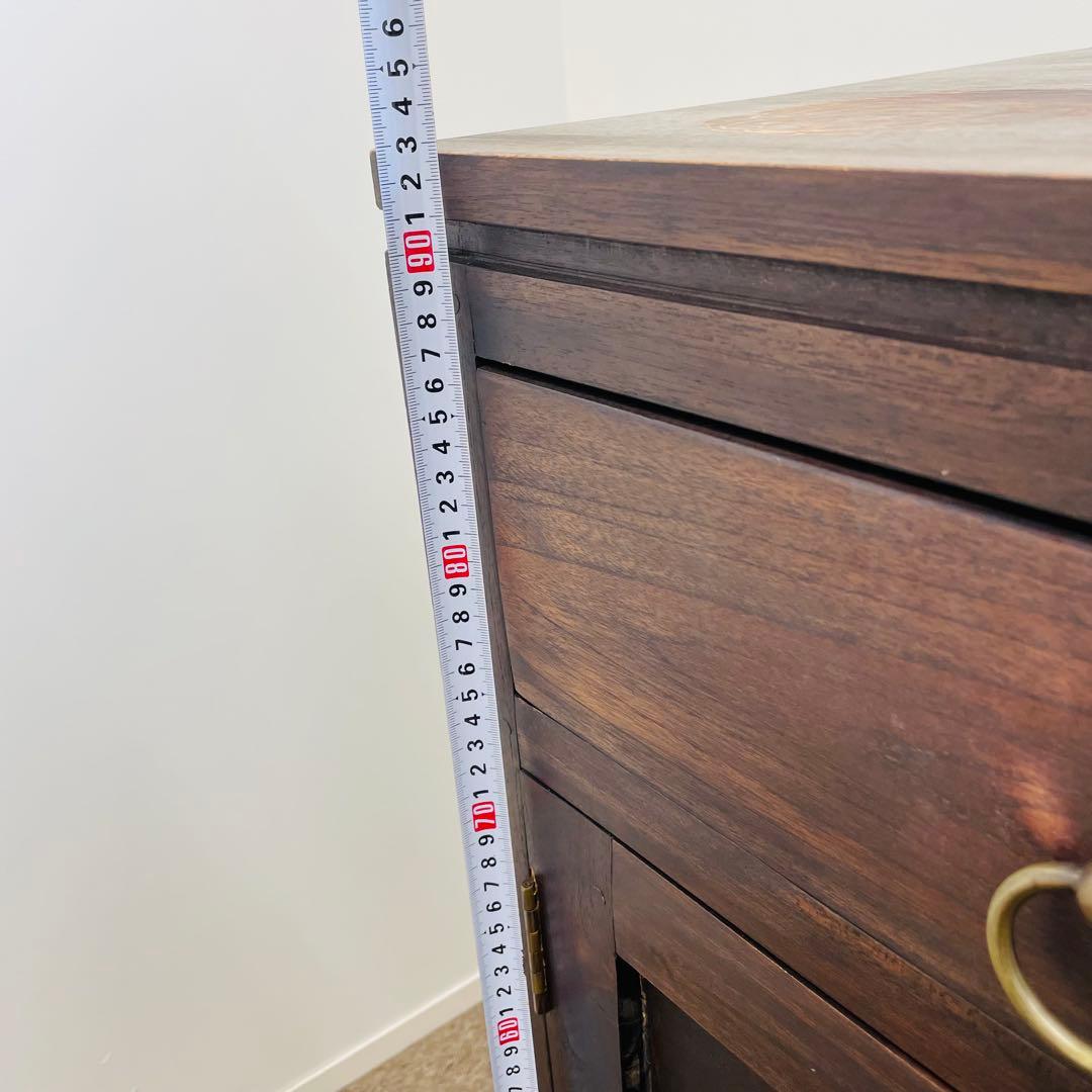 アジアン家具 チーク調 無垢風 大型サイドボード 幅187cm 高級店舗什器