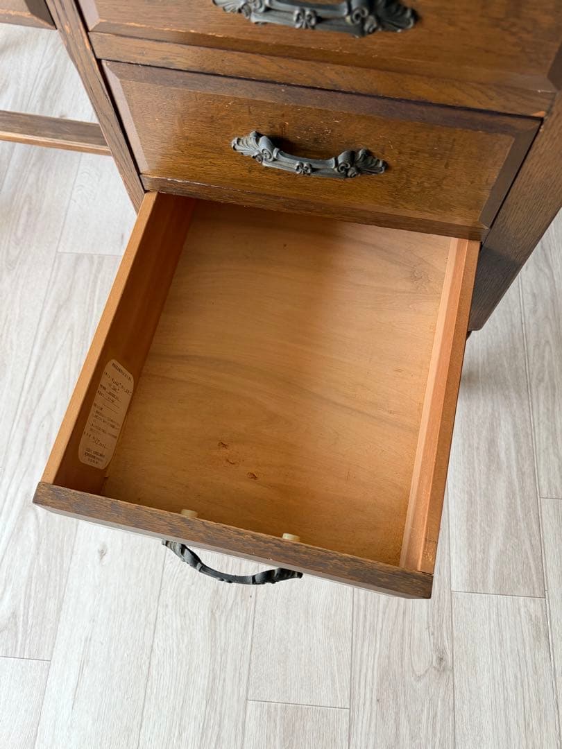 日本製 アンティーク デスク 机 ヴィンテージ 什器 書斎机 事務机 モリヤ家具