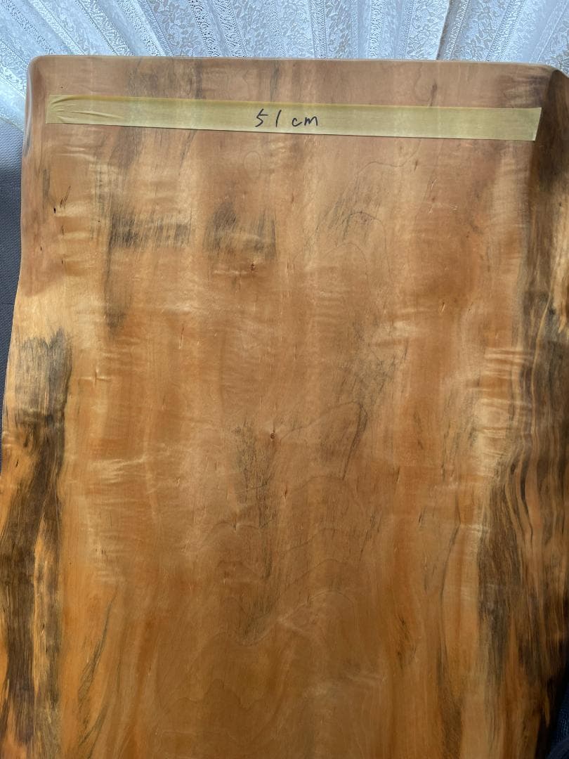 M*g様 【人気】一枚板テーブル 栃 橡 トチ 脚付き ダイニングテーブル