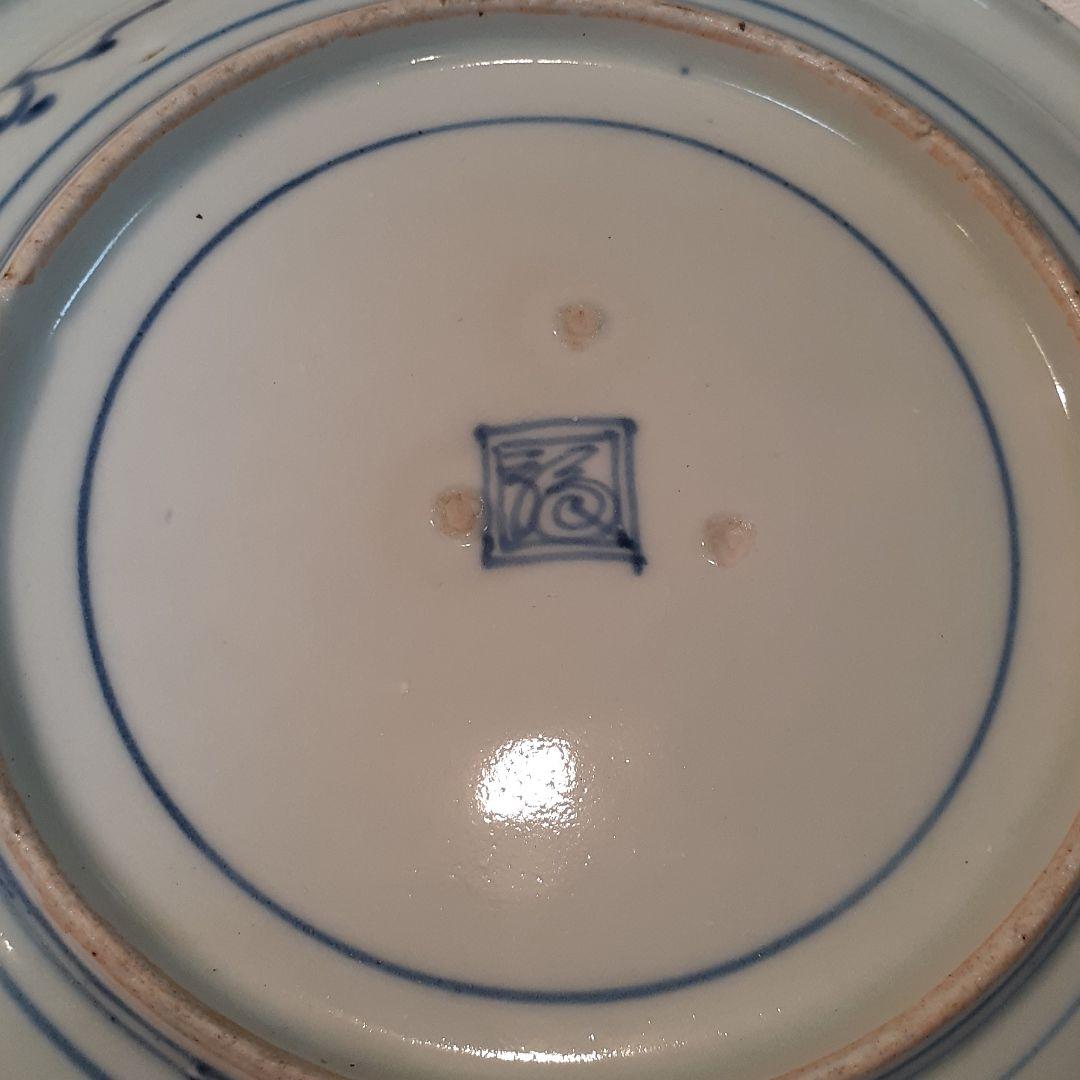 希少❤️古伊万里～玉縁蛸唐草紋平皿揃い