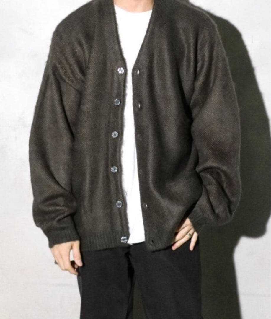 【新品】24AW TOWNCRAFT モヘア　シャギー カーディガン L