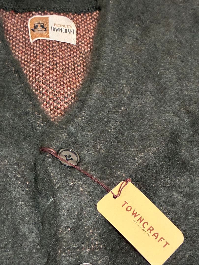 【新品】24AW TOWNCRAFT モヘア　シャギー カーディガン L