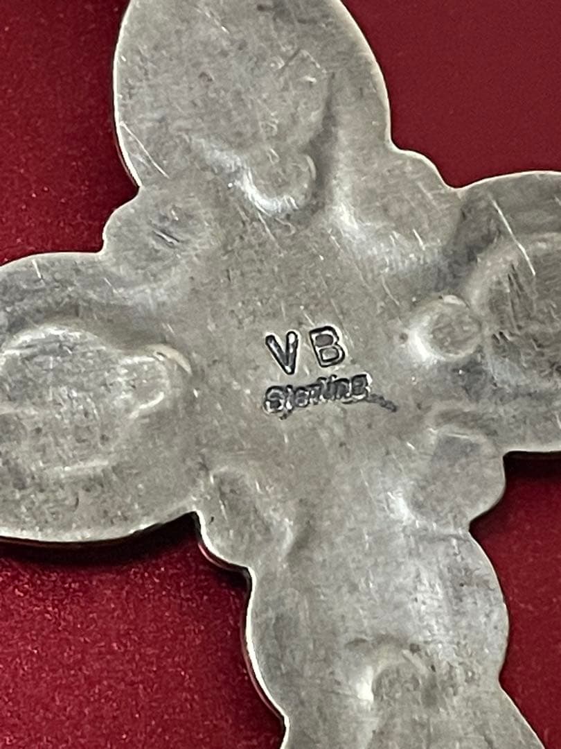 VB刻印/VERNON BEGAY作　ナバホ クロス型ペンダント