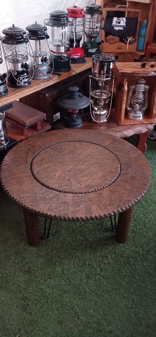 囲炉裏囲い、ストーブガード 小さめに作り、邪魔になりません、自作品、